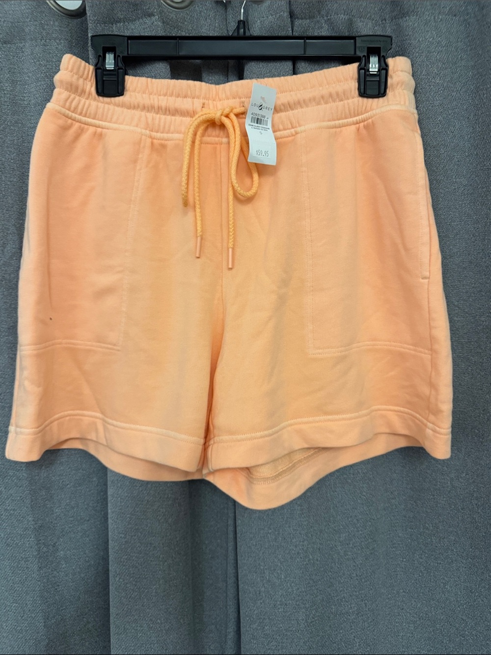 Lou & Grey Peach Drawstring Athletic Lounge Shorts